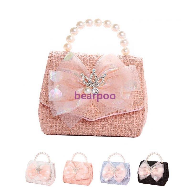 キッズ 子供 女の子 バッグ ショルダーバッグ パーティーバッグ ハンドバッグ 2way 斜めがけ 蝶結び 幼稚園 かわいい ガール