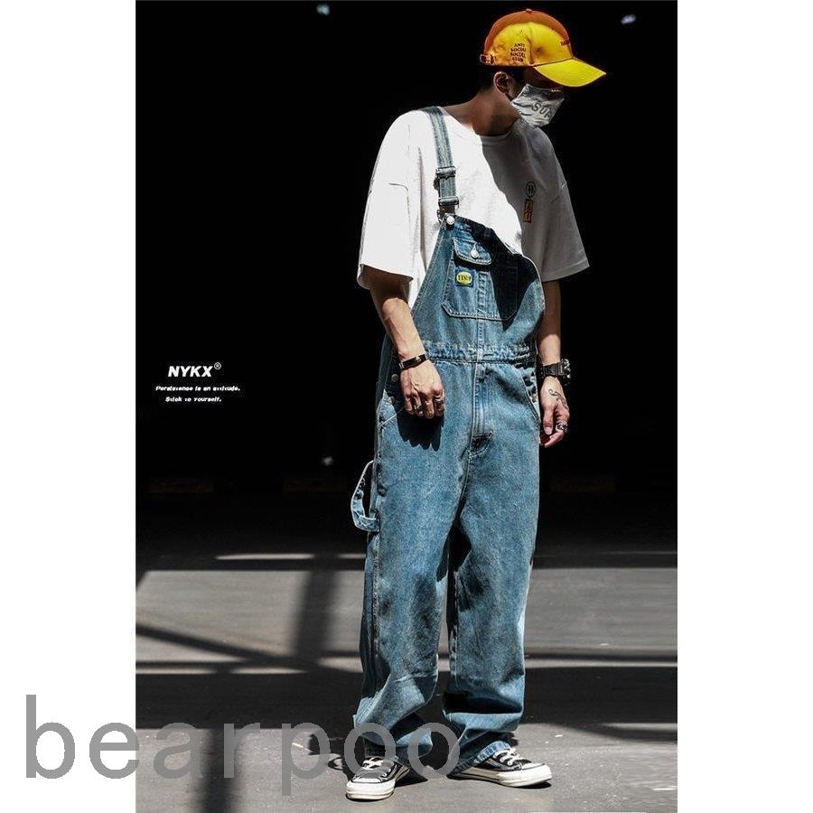 最安値 ジーンズ デニム メンズ サロペット オーバーオール アウトドア系 アメカジ系 ストリート系 ブラック インディゴ デニムパンツ 細身 ツナギ オーバーオール カラー ブラック Oroagri Eu