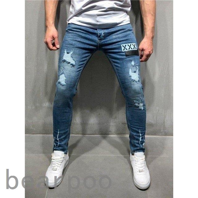 見事な創造力 メンズ ジーンズ ダメージジーンズ ジーパン カジュアル ストレッチ フィット 細身 美脚 スキニーパンツ メンズ サルエルパンツ サイズ ブルー Michiganestateplanning Com