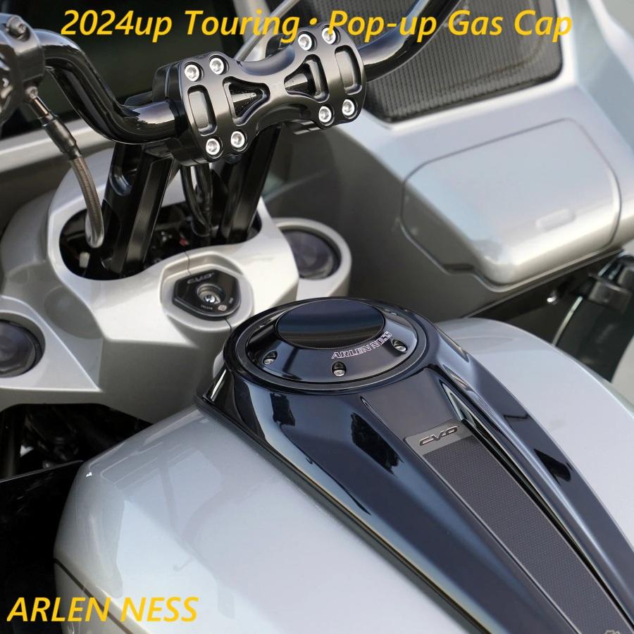 ARLEN NESS・2024upツーリング・ポップアップガスキャップ ブラック 701-018・0703-0937 ハーレーの画像
