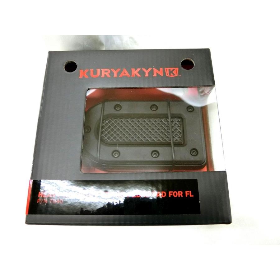 Kuryakyn・HEAVY INDUSTRIES・FL ブレーキペダルパッド・ブラック 7040・DS 1610-0508 ハーレー