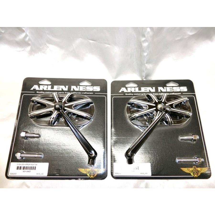 ARLEN NESS アレンネス/ミラー/オーバルミラー左右セット/ハーレー