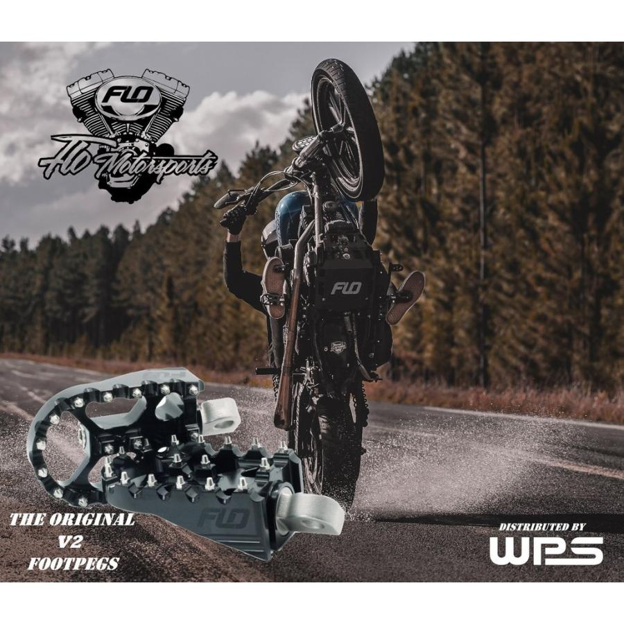Harley Davidson FLO MOTORSPORTS V2 MXスタイル フットペグ Harley Davidson FLO MOTORSPORTS V2 MXスタイル フットペグ