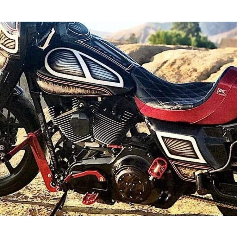 Harley Davidson FLO MOTORSPORTS V3 MXスタイル WIDEフットペグ Harley Davidson FLO MOTORSPORTS V3 MXスタイル WIDEフットペグ