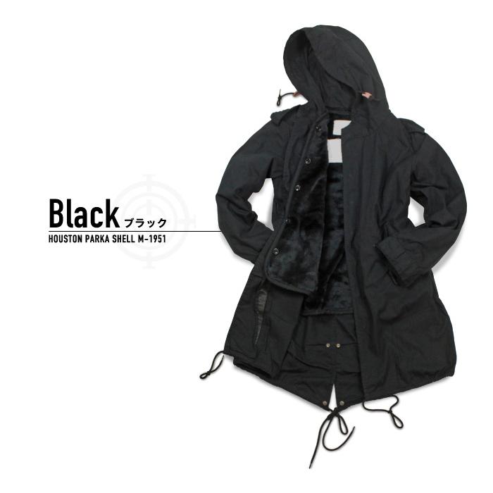 HOUSTON（ヒューストン）/ M-51 / XS / ブラック HOUSTON モッズコート コート 「HOUSTON/ヒューストン」M-51