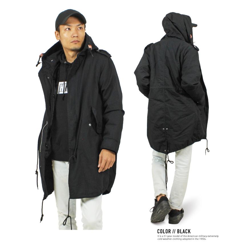 ヒューストン モッズコート ライナー付き ブラック XS HOUSTON モッズコート コート 「HOUSTON/ヒューストン」M-51