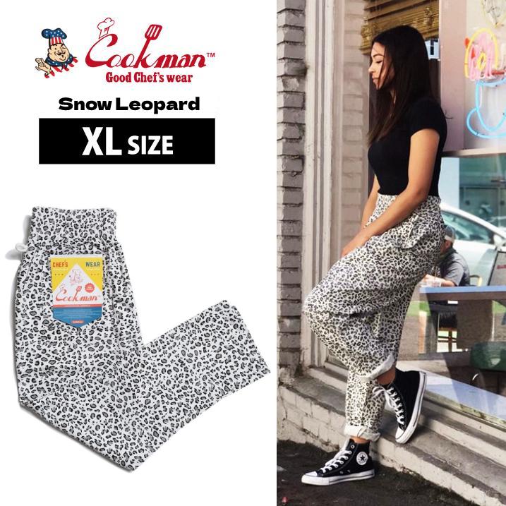 新品未使用★Cookman クックマン シェフパンツ スノーレオパード XL COOKMAN クックマン シェフパンツ Chef Pants Snow Leopard