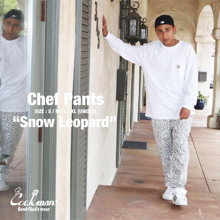 COOKMAN クックマン シェフパンツ Chef Pants Snow Leopard
