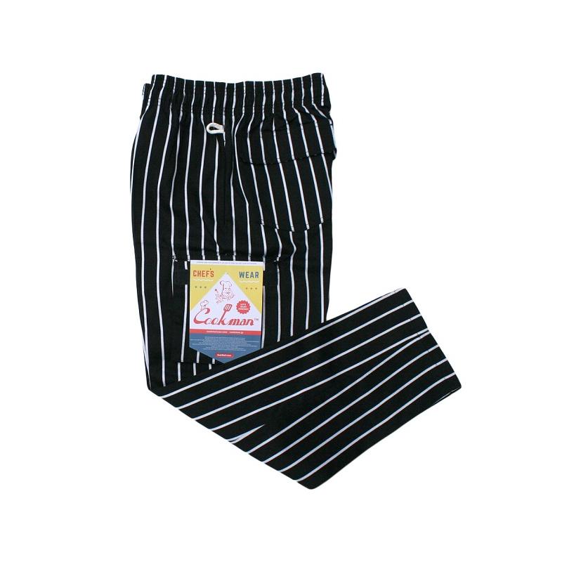 COOKMAN クックマン シェフパンツカーゴ Chef Pants Cargo Stripe Black ストライプブラック XL 231-93885 ゆうパケット1点まで送料無料｜bears-nkd｜04