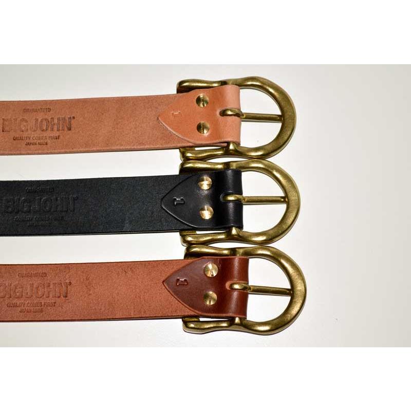 BIG JOHN ビッグジョン "VBLT05" HIMEJI OILED LEATHER BELT (4mm厚) 姫路レザーオイルドベルト(4mm厚) [ベルト]｜bears｜05