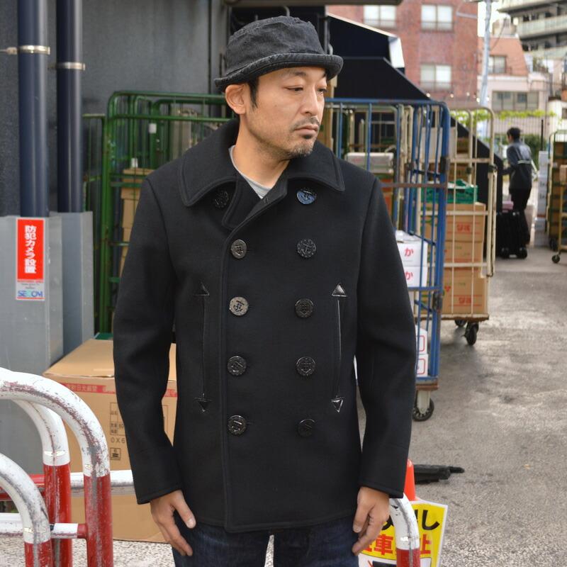 BUZZ RICKSON'S バズリクソンズ  ウィリアムギブソン コレクション "BR12394" タイプブラックPコート Pコート ピーコート ウール メルトン コート | BUZZ RICKSON'S | 01