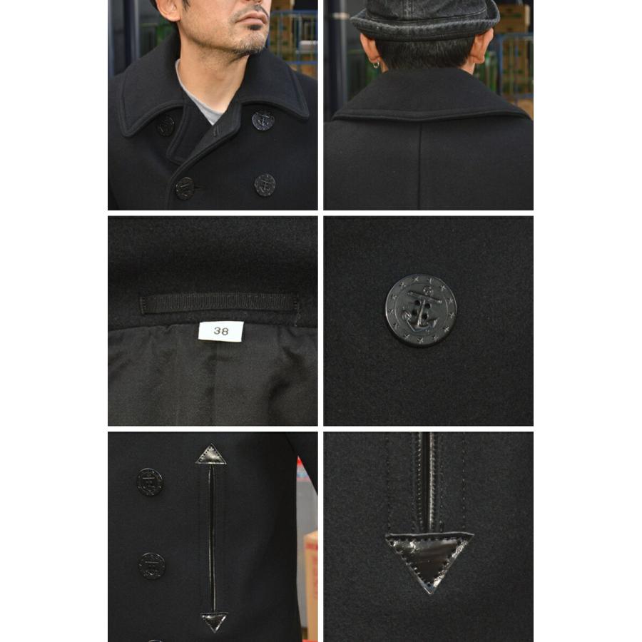 BUZZ RICKSON'S バズリクソンズ  ウィリアムギブソン コレクション "BR12394" タイプブラックPコート Pコート ピーコート ウール メルトン コート | BUZZ RICKSON'S | 07