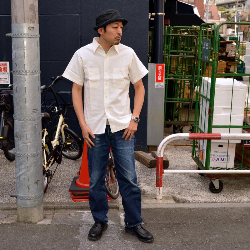 BUZZ RICKSON'S バズリクソンズ "BR35857" WHITE CHAMBRAY WORK SHIRT ホワイトシャンブレー S/S ワークシャツ［S/Sシャツ］ | BUZZ RICKSON'S | 03