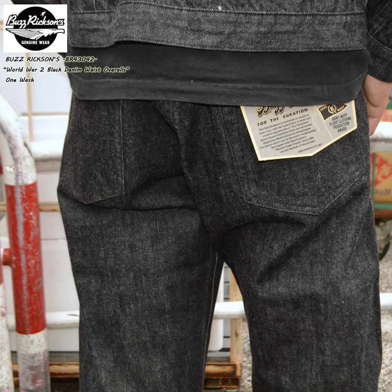 BUZZ RICKSON'S バズリクソンズ "BR43042" 大戦モデル ブラックデニム ブラックジーンズ ジーンズ デニム セルビッチ セルビッジ 東洋エンタープライズ | BUZZ RICKSON'S