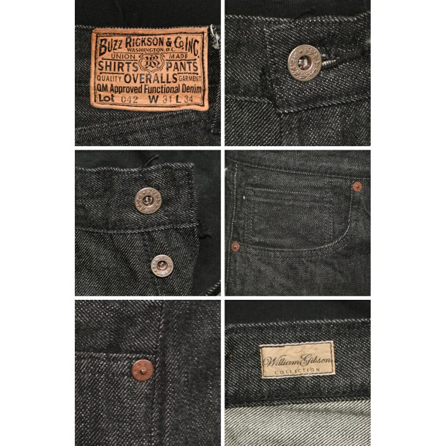 BUZZ RICKSON'S バズリクソンズ "BR43042" 大戦モデル ブラックデニム ブラックジーンズ ジーンズ デニム セルビッチ セルビッジ 東洋エンタープライズ | BUZZ RICKSON'S | 11