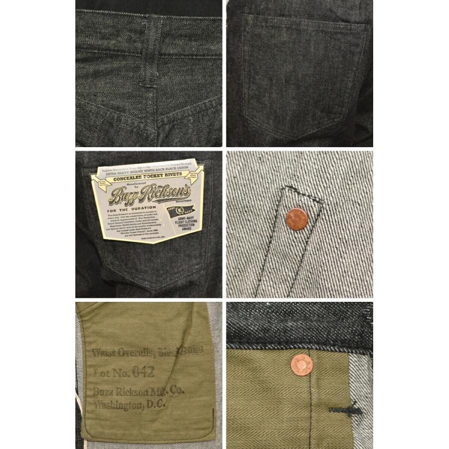 BUZZ RICKSON'S バズリクソンズ "BR43042" 大戦モデル ブラックデニム ブラックジーンズ ジーンズ デニム セルビッチ セルビッジ 東洋エンタープライズ | BUZZ RICKSON'S | 12