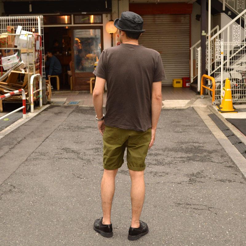 BUZZ RICKSON'S バズリクソンズ "BR51735" TROUSERS, MEN'S, COTTON SATEEN OLIVE GREEN QM SHADE 107, TYPE 1, CLASS SHORTS [ショーツ] | BUZZ RICKSON'S | 08