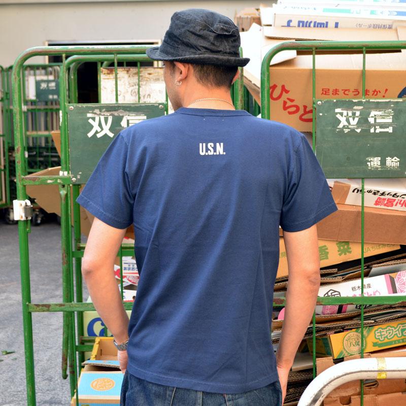 BUZZ RICKSON'S バズリクソンズ 東洋エンタープライズ BR79513 S/S T-shirt NAVY ミリタリー Tシャツ 丸胴 USA | BUZZ RICKSON'S | 02