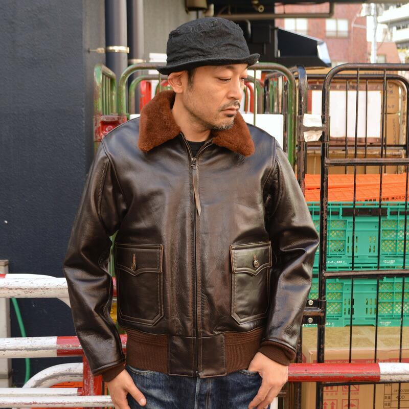 BUZZ RICKSON'S "BR80647" Type AN-J-3A “BUZZ RICKSON CO. INC. HORSEHIDE MODEL” ホースハイドモデル レザージャケット フライトジャケット G-1 日本製 本革 | BUZZ RICKSON'S | 01