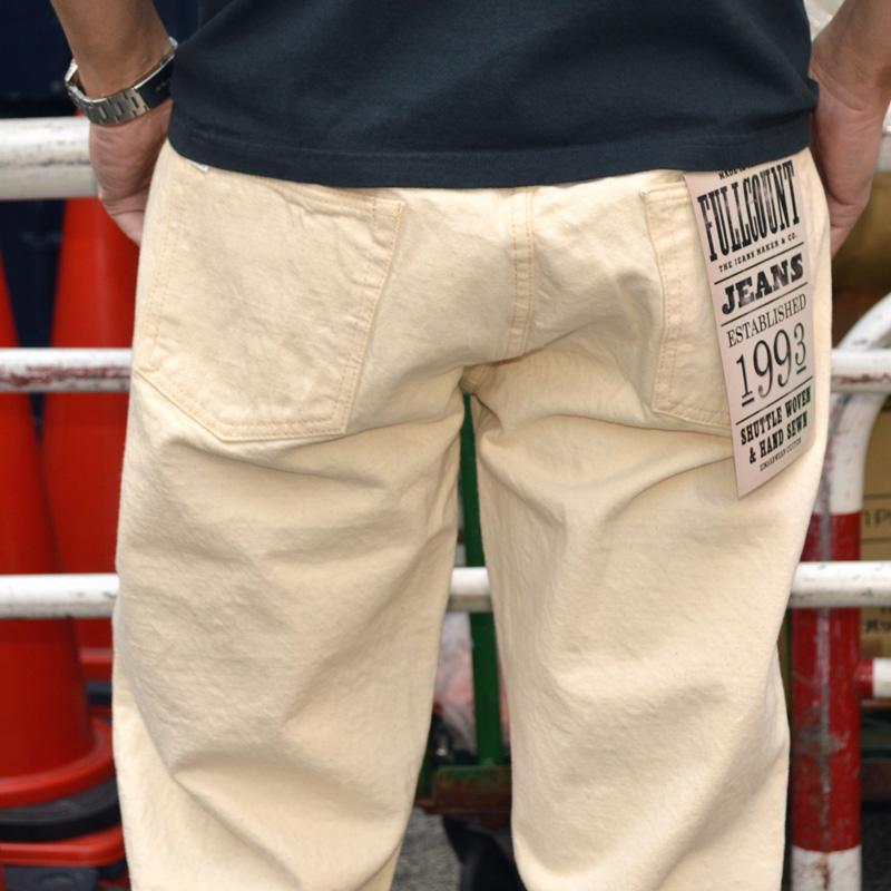 FULLCOUNT フルカウント ホワイトデニム イージーパンツ サイズM FULLCOUNT フルカウント ホワイトデニム イージーパンツ サイズM