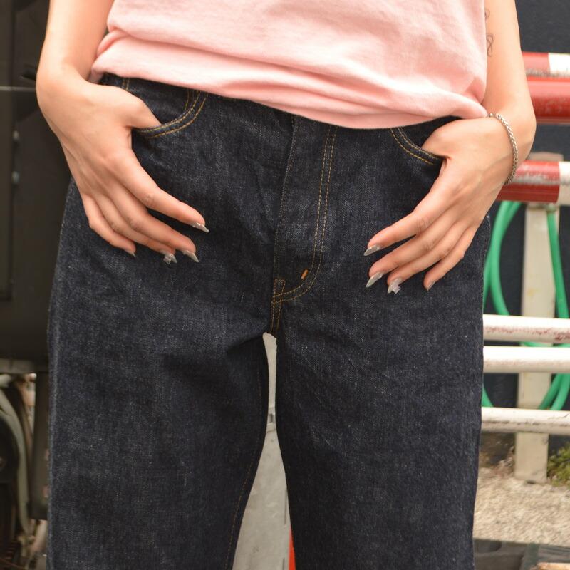 FULL COUNT "0107" ウーマンズ ワイド ストレート モンロー デニム フルカウント ジーンズ ジーパン デニム セルビッチ セルビッジ レディース ウィメンズ | FULLCOUNT | 04