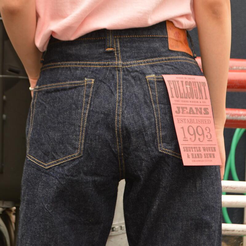 FULL COUNT "0107" ウーマンズ ワイド ストレート モンロー デニム フルカウント ジーンズ ジーパン デニム セルビッチ セルビッジ レディース ウィメンズ | FULLCOUNT | 09
