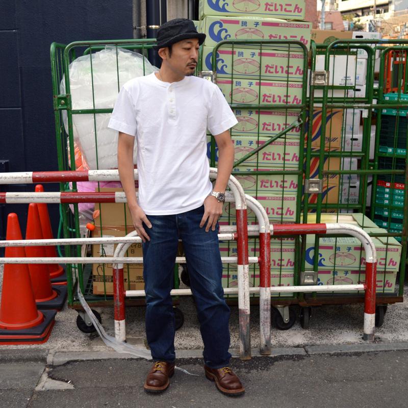 PHERROW'S フェローズ "PHNT" ヘンリーネック S/S Tシャツ 無地Tシャツ [S/STee] | Pherrow's | 07