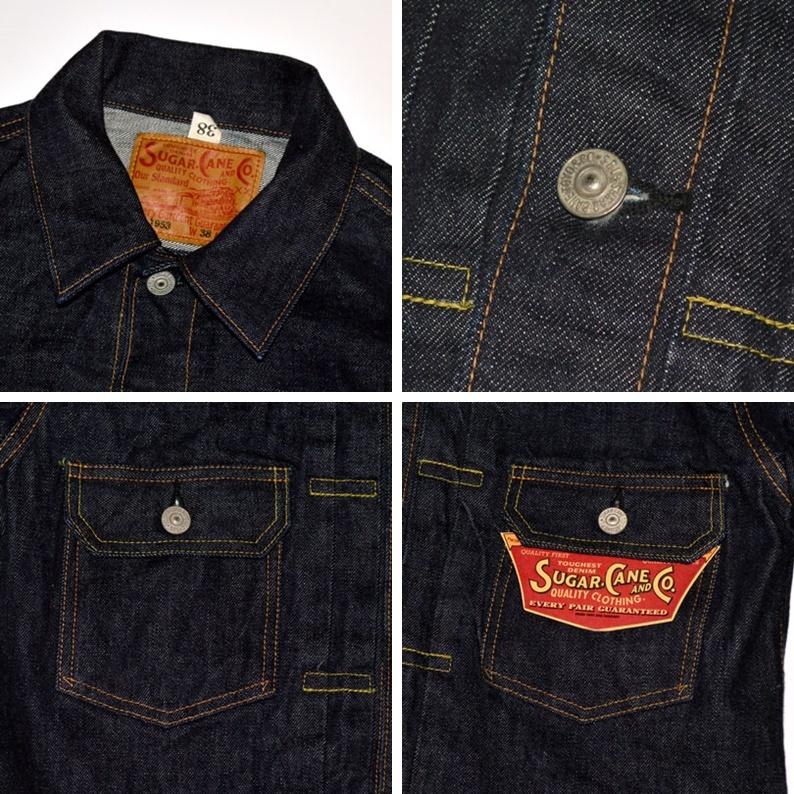 SUGAR CANE シュガーケーン "SC11953" 14.25oz. DENIM JACKET 1953 MODEL  2ndタイプ デニムジャケット [アウター]｜bears｜03