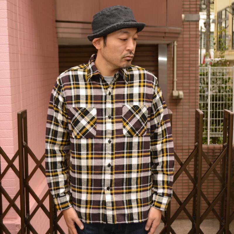 Koro　SUGAR CANE チェック柄ネルシャツ Lサイズ SUGAR CANE シュガーケーン 