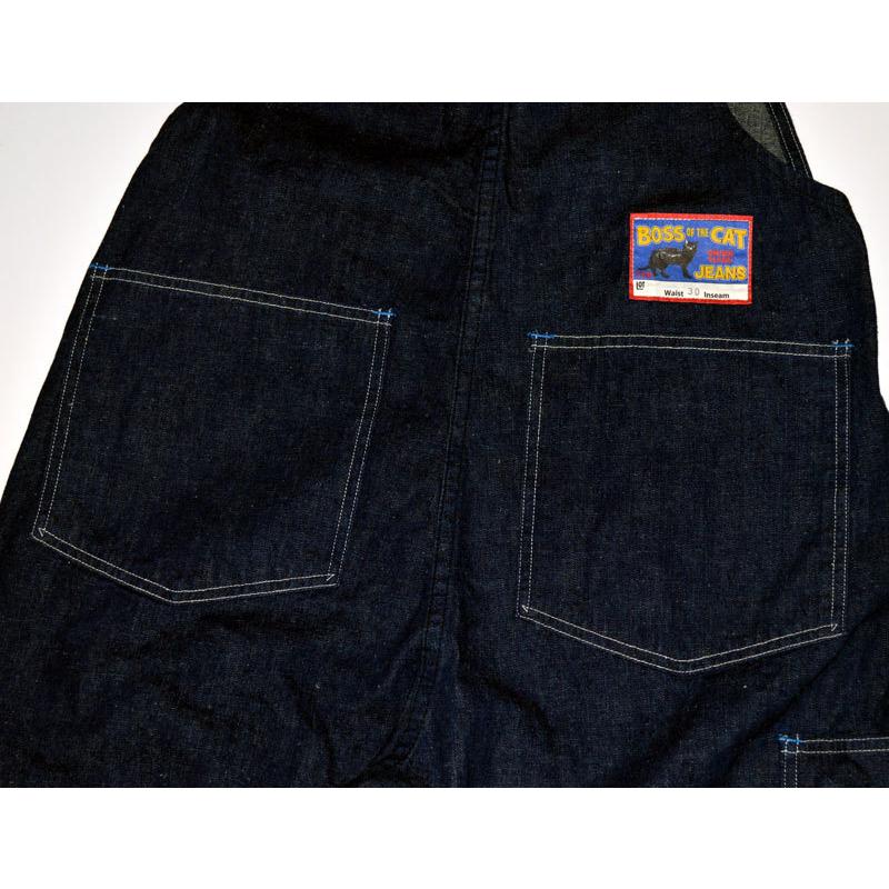 廃盤 TCB jeans ブラックキャット オーバーオール w34