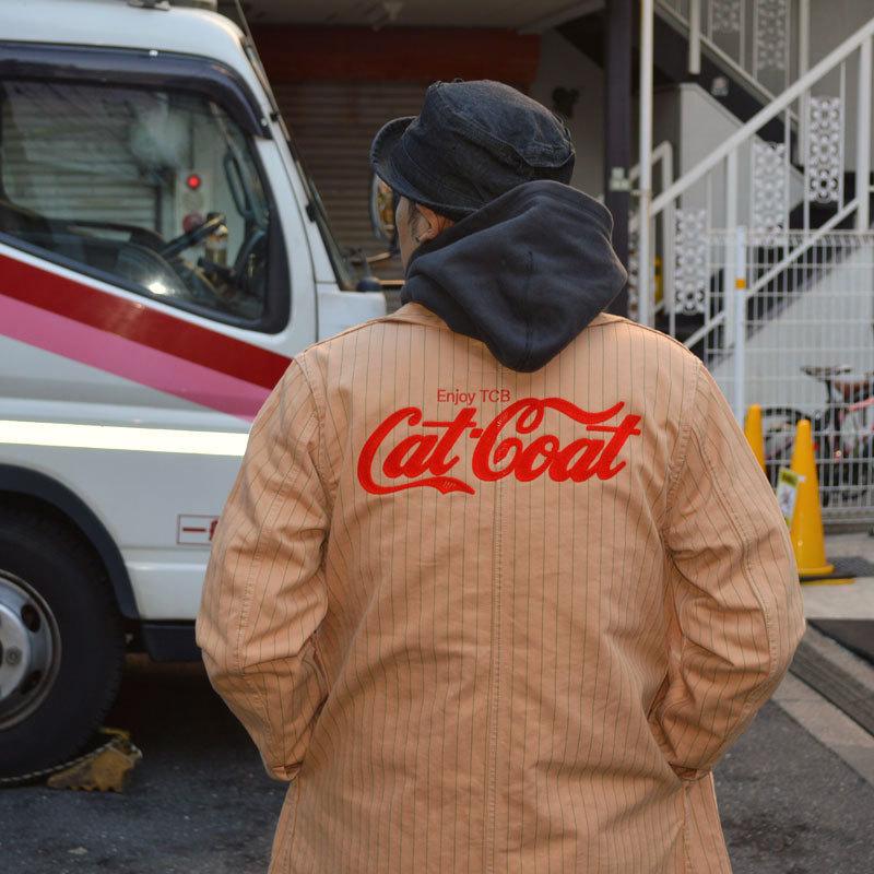 TCB jeans "Tabby's Coat Brown Soda Stripe" タビーズコート ブラウン ソーダ ストライプ 10oz ヘリンボーン ショップコート [アウター]｜bears｜11