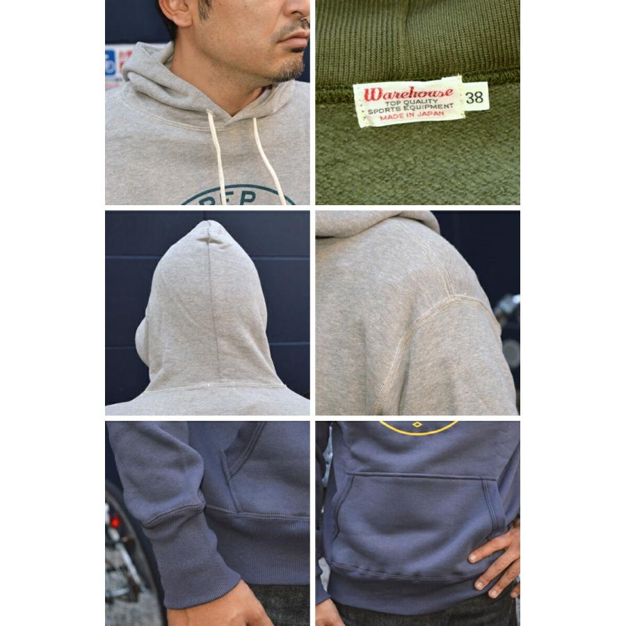 WAREHOUSE ウエアハウス 450 DEVON 2本針フードパーカー DEVON スウェット