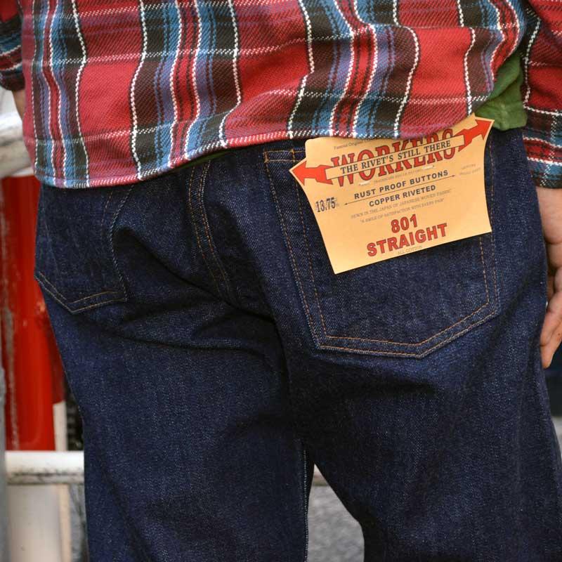 WORKERS ワーカーズ "801" 13.75オンスデニム ストレート [ルーズストレート][ライトオンス][ヴィンテージ系色落ち] | WORKERS | 08