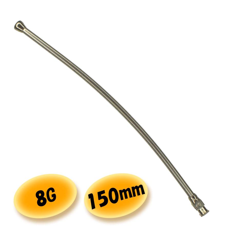 8G / 150mm エサやり用 ステンレス ニードル 針 交換 金属 注射器
