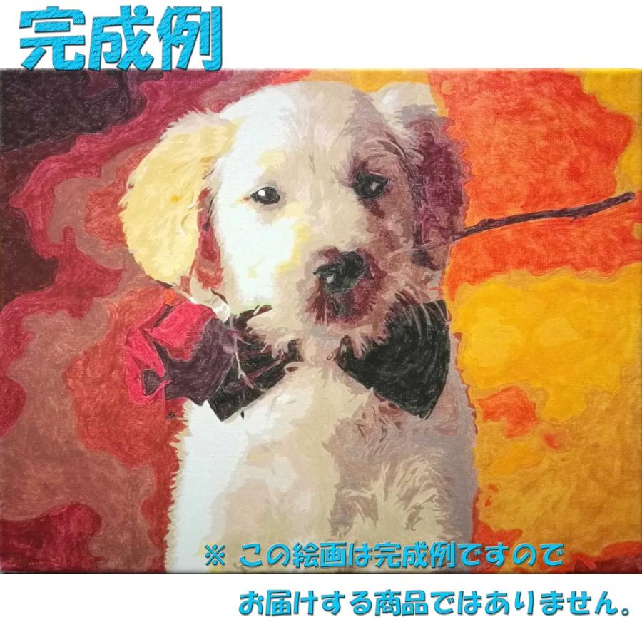 塗り絵 数字 絵の具 ふで おまけ付き フレームなし セット インテリア 絵画 ジグソーパズル 油絵風  6244｜bearshouse｜07