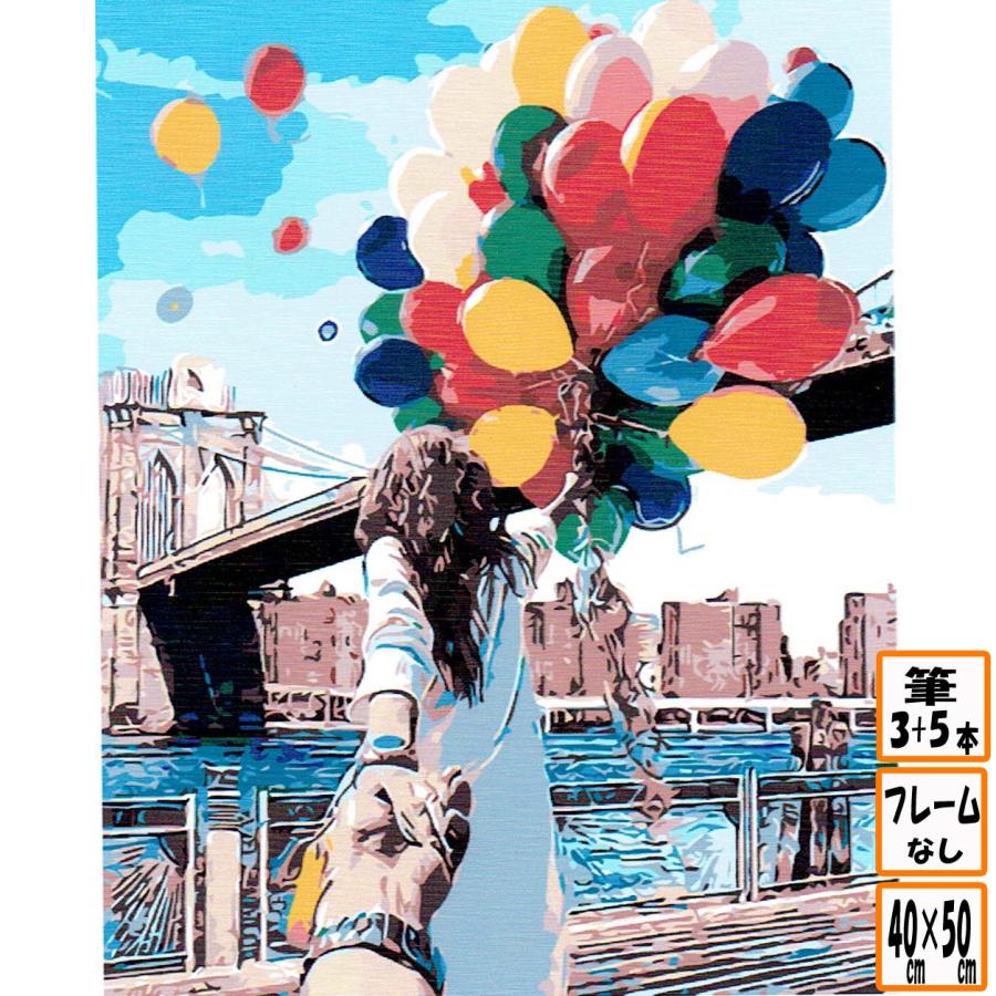国内発送 フレームなし 数字塗り絵 セット 大人の塗り絵 絵の具付き 風船 女の人 女性 綺麗 インテリア 絵画 ジグソーパズル 油絵風 こども E510 Pityvxzuuz Bears House ヤフー店 通販 Yahoo ショッピング