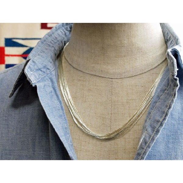Indian Jewelry ナバホ リキッドシルバー・ネックレス 04-0092 Indian Jewelry ナバホ リキッドシルバー・ネックレス 04-0092