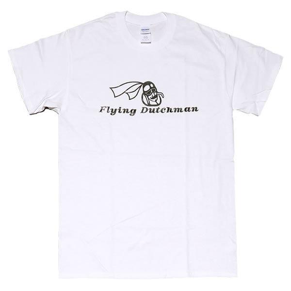 [XLサイズ]Flying Dutchman （フライング・ダッチマン） Records 藤原ヒロシ着用 ロゴTシャツ 白｜beatbomb-tees