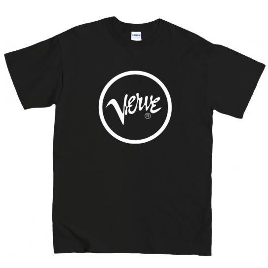 [XLサイズ]Verve（ヴァーヴ）Records ロック・ジャズ レーベル 藤原ヒロシ着用 ロゴTシャツ ブラック｜beatbomb-tees