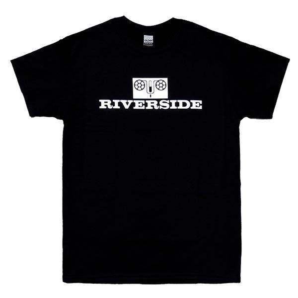 [Lサイズ]Riverside （リヴァーサイド） Records ジャズレーベル ロゴTシャツ ブラック｜beatbomb-tees