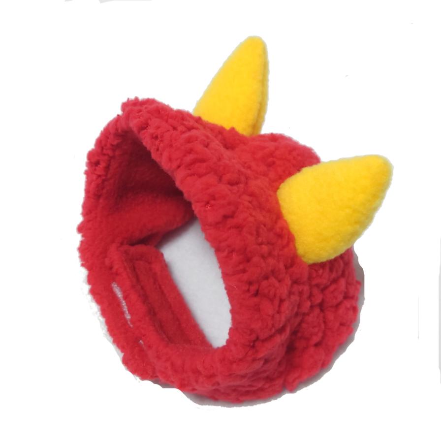 犬猫用コスプレ 赤鬼のかぶりもの（帽子） 変身 ペット用 : Beatitudo