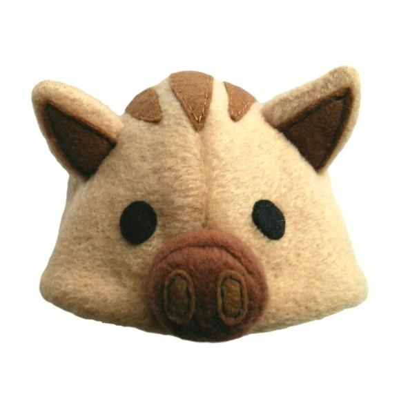 犬猫用コスプレ うり坊（猪）のかぶりもの（帽子） 変身 ペット用 
