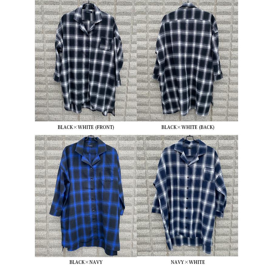 BEATJIVE ロングチェックシャツ オーバーサイズ ビッグサイズ