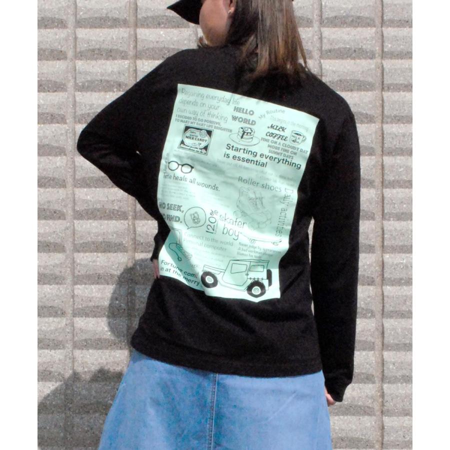 ロンt イラスト レディース 長袖tシャツ プリントロンt Tシャツ 長袖 カットソー ロンティー ブランド おしゃれ クルーネック 服 春 夏 秋 冬 韓国 黒 白 0000 Orgt002 Beatjive 通販 Yahoo ショッピング