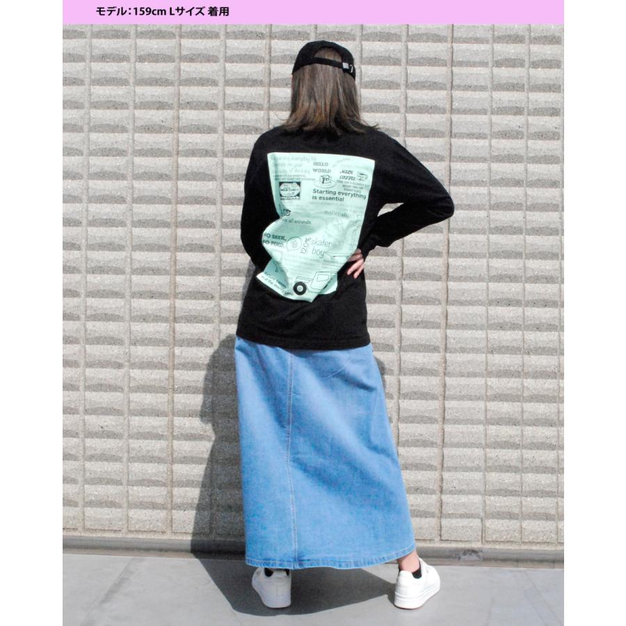 ロンt イラスト レディース 長袖tシャツ プリントロンt Tシャツ 長袖 カットソー ロンティー ブランド おしゃれ クルーネック 服 秋服 秋 冬服 冬 春服 春 黒 白 0000 Orgt002 Beatjive 通販 Yahoo ショッピング