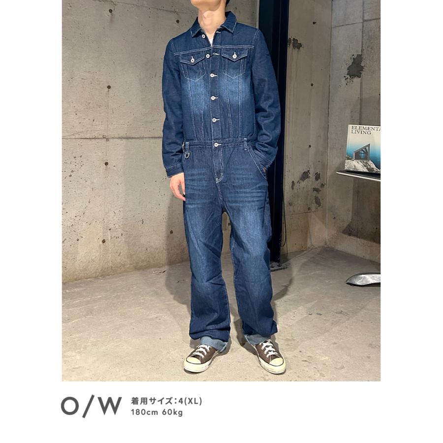 BEATJIVE つなぎ デニム オールインワン メンズ おしゃれ ツナギ