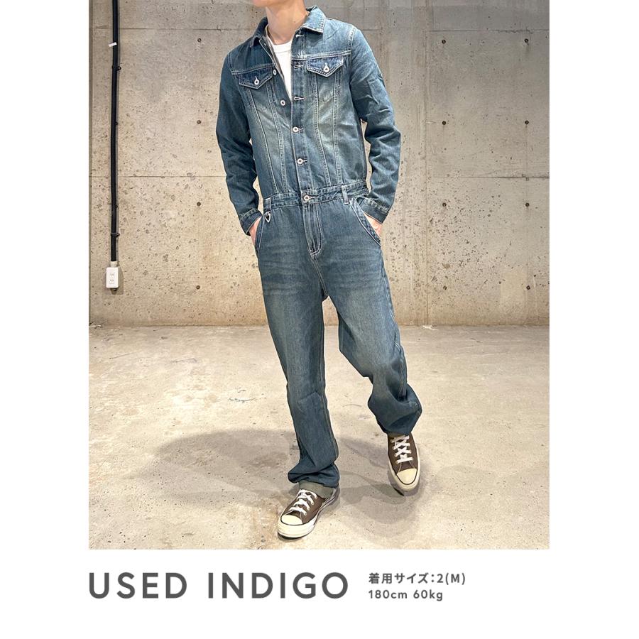 BEATJIVE つなぎ デニム オールインワン メンズ おしゃれ ツナギ 作業