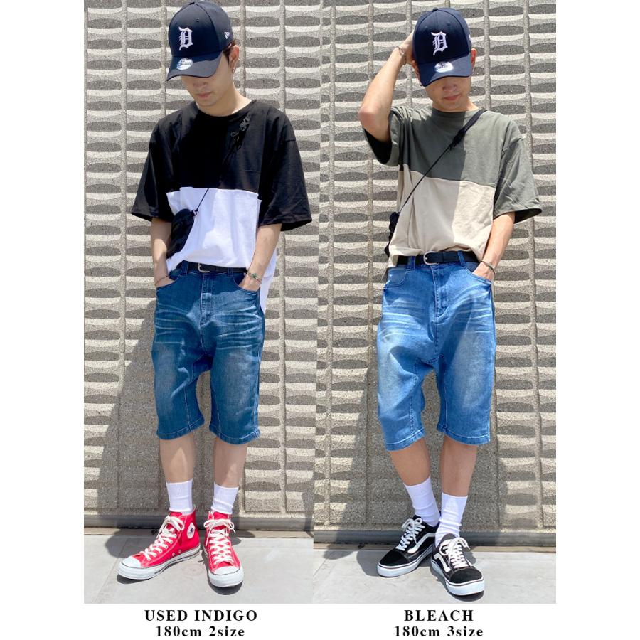 ショートパンツ メンズ デニムパンツ ハーフパンツ サルエルパンツ メンズ ワイドパンツ ショーツ 半ズボン 五分丈 春 夏 9213 44f Beatjive 通販 Yahoo ショッピング