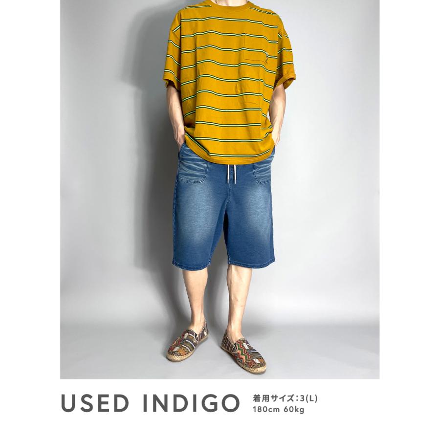 BEATJIVE ハーフパンツ メンズ 五分丈 カットデニム 短パン BEATJIVE ハーフパンツ メンズ 五分丈 カットデニム 短パン