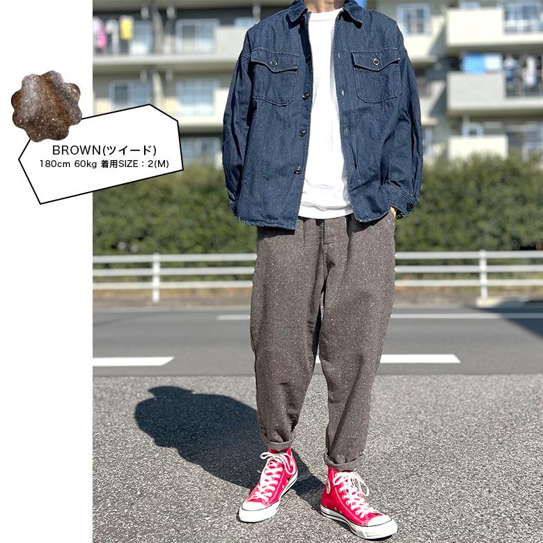 極美品✨Y's ワイズ サルエルパンツ ヨウジヤマモト チェック ヘリンボーン BEATJIVE シェフパンツ ワイドパンツ ツイード ヘリンボーン